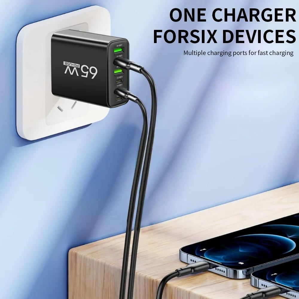 Compact Multi-Port Wall Charger